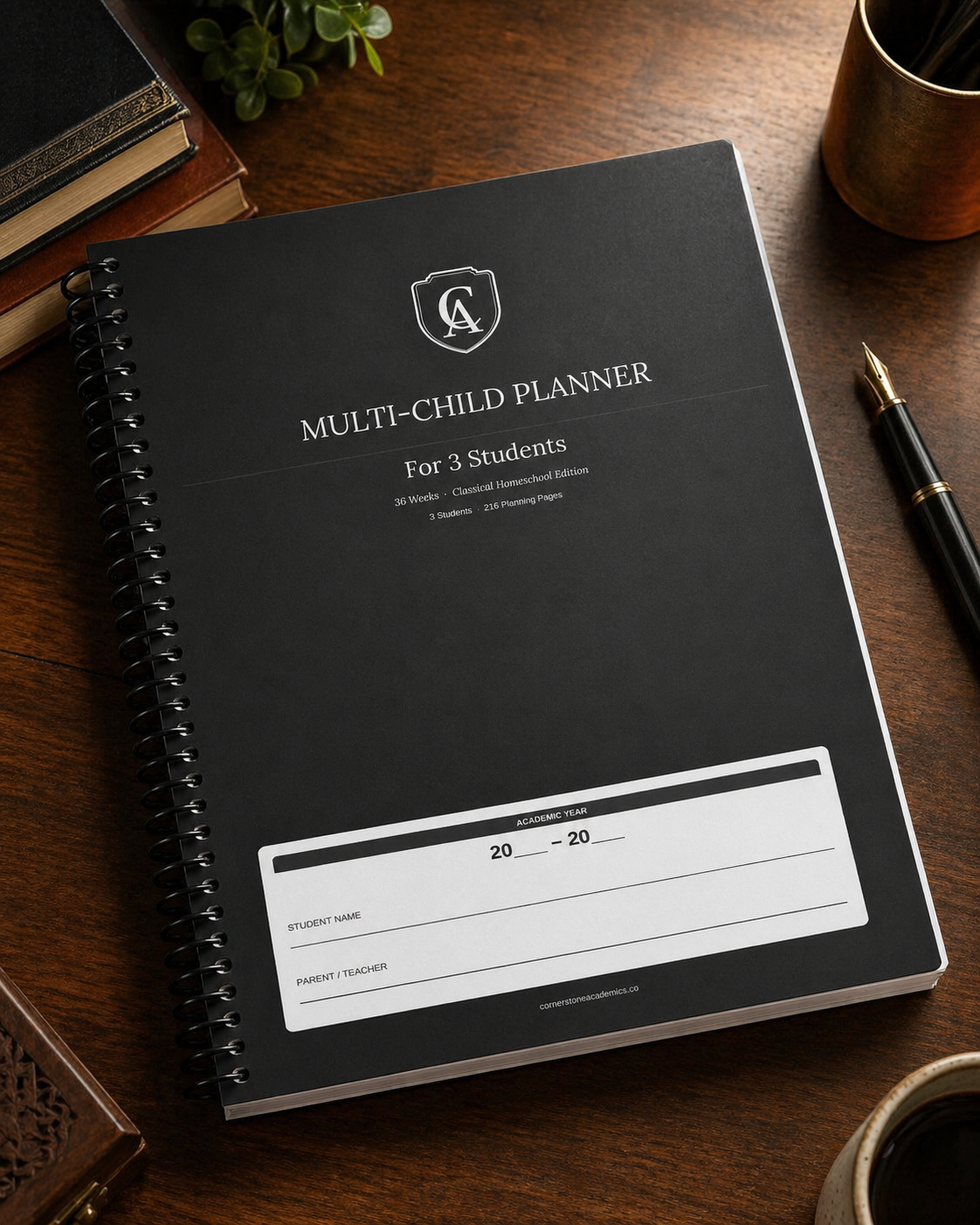 Cornerstone Academics Multi-Child Lesson Planner – 3 Students