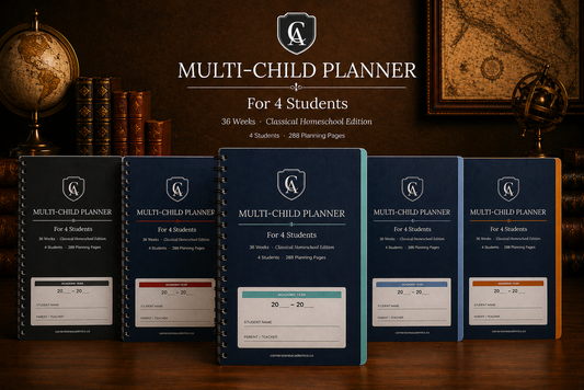 Cornerstone Academics Multi-Child Lesson Planner – 4 Students