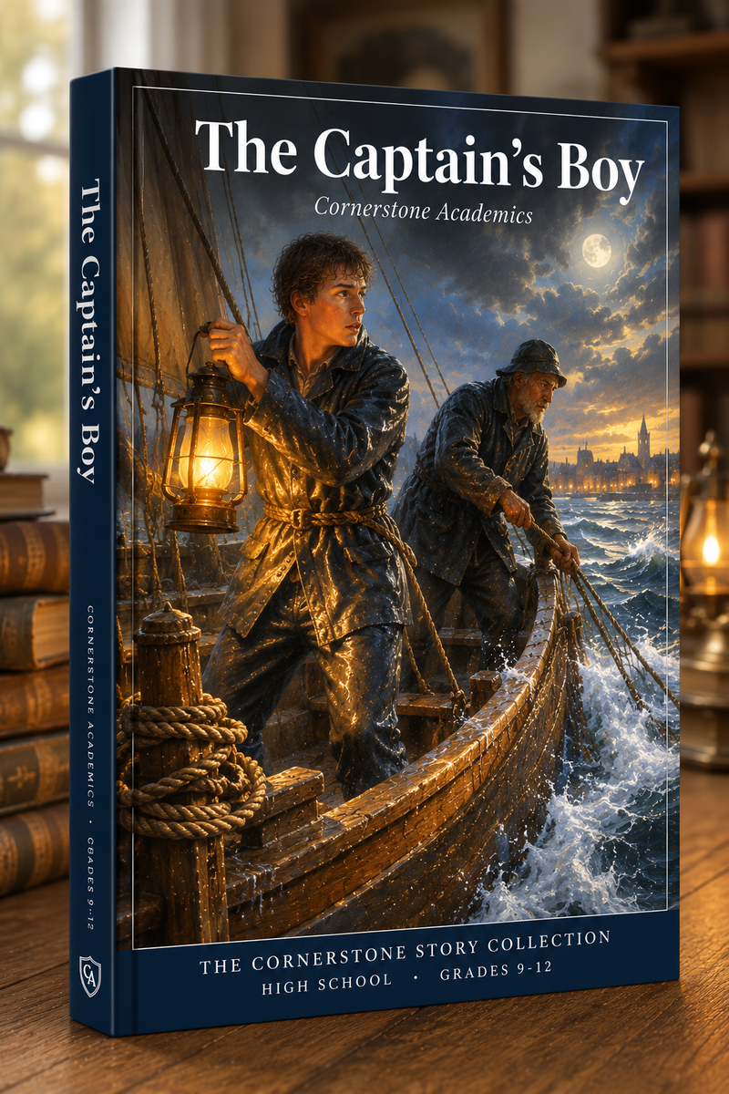 Front cover of The Captain's Boy & The Hard Truth, a Grades 9-12 story collection from Cornerstone Academics