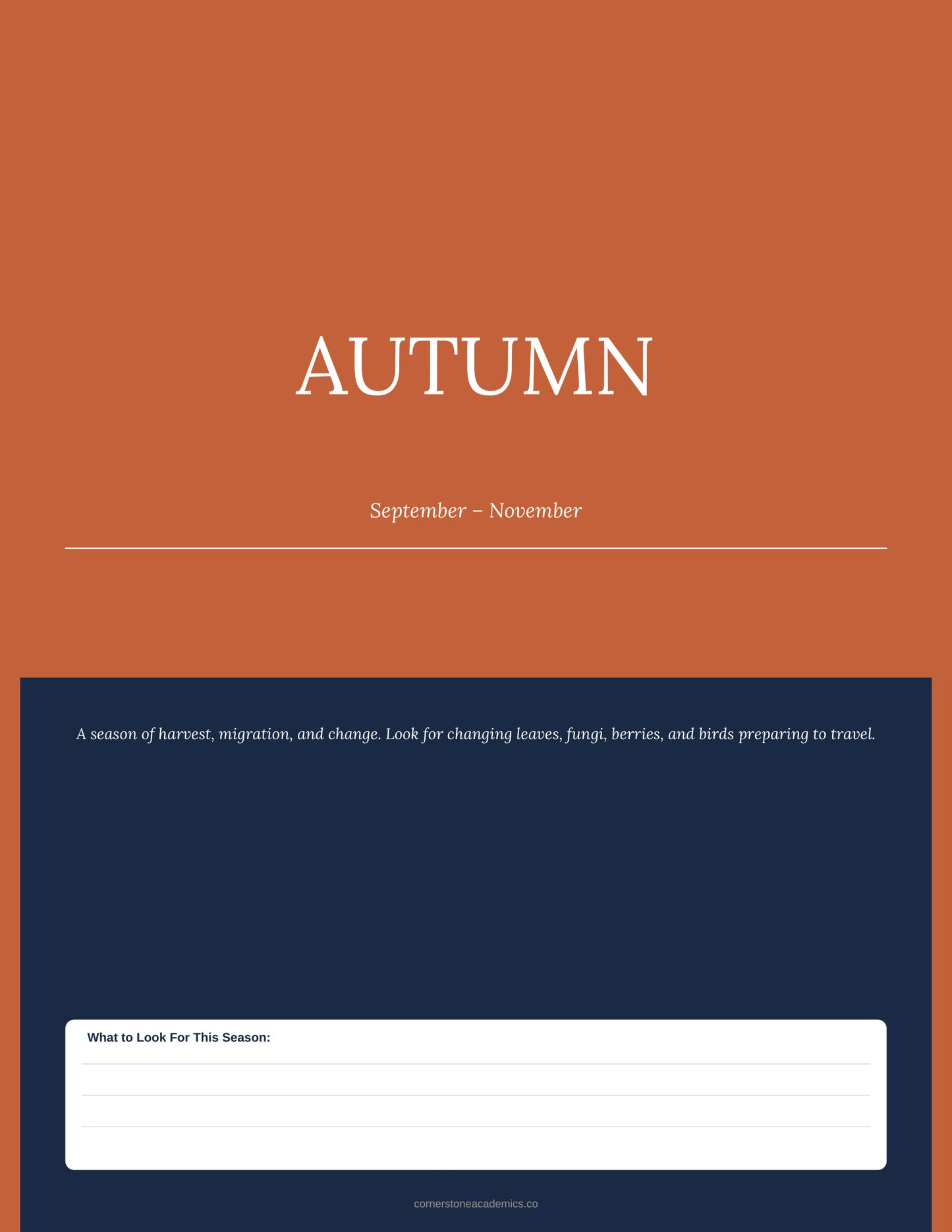 Cornerstone Academics Nature Study & Outdoor Journal – Charlotte Mason Edition (Free)