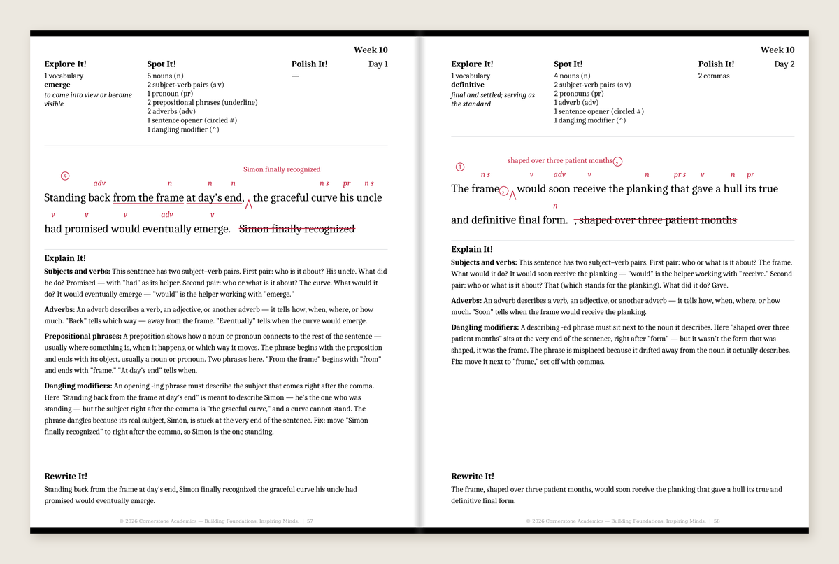 Grade 7 Grammar: Steady Flame — Complete Set (Color Teacher’s Edition)