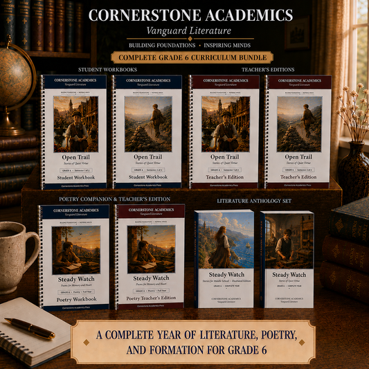Vanguard Literature Grade 6 — Full-Year Curriculum Bundle, Illustrated Edition | Cornerstone Academics