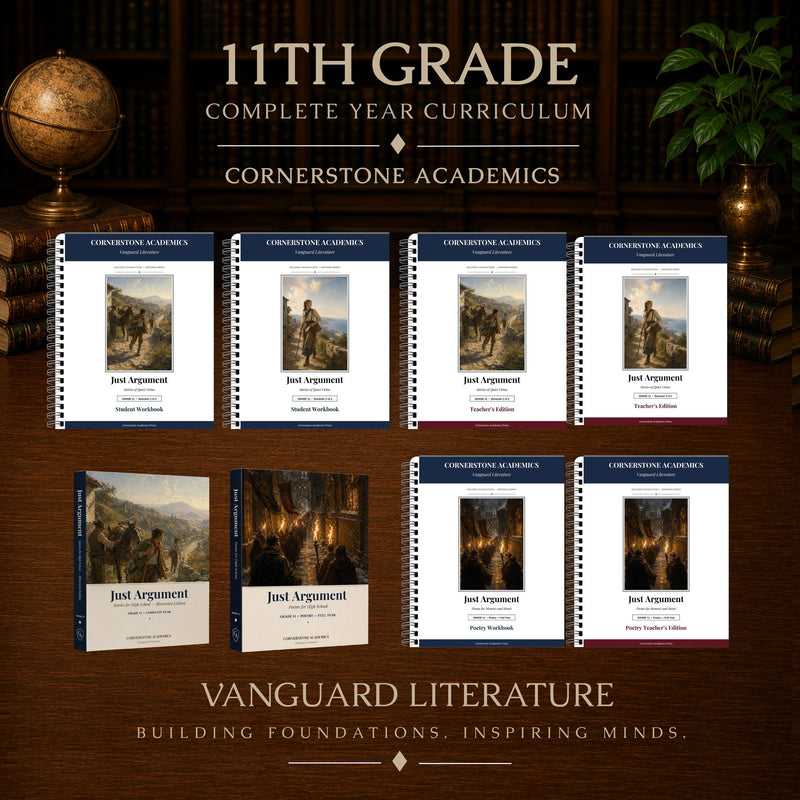 Front cover of Grade 11 Literature Curriculum Bundle, a Grade 11 homeschool curriculum from Cornerstone Academics