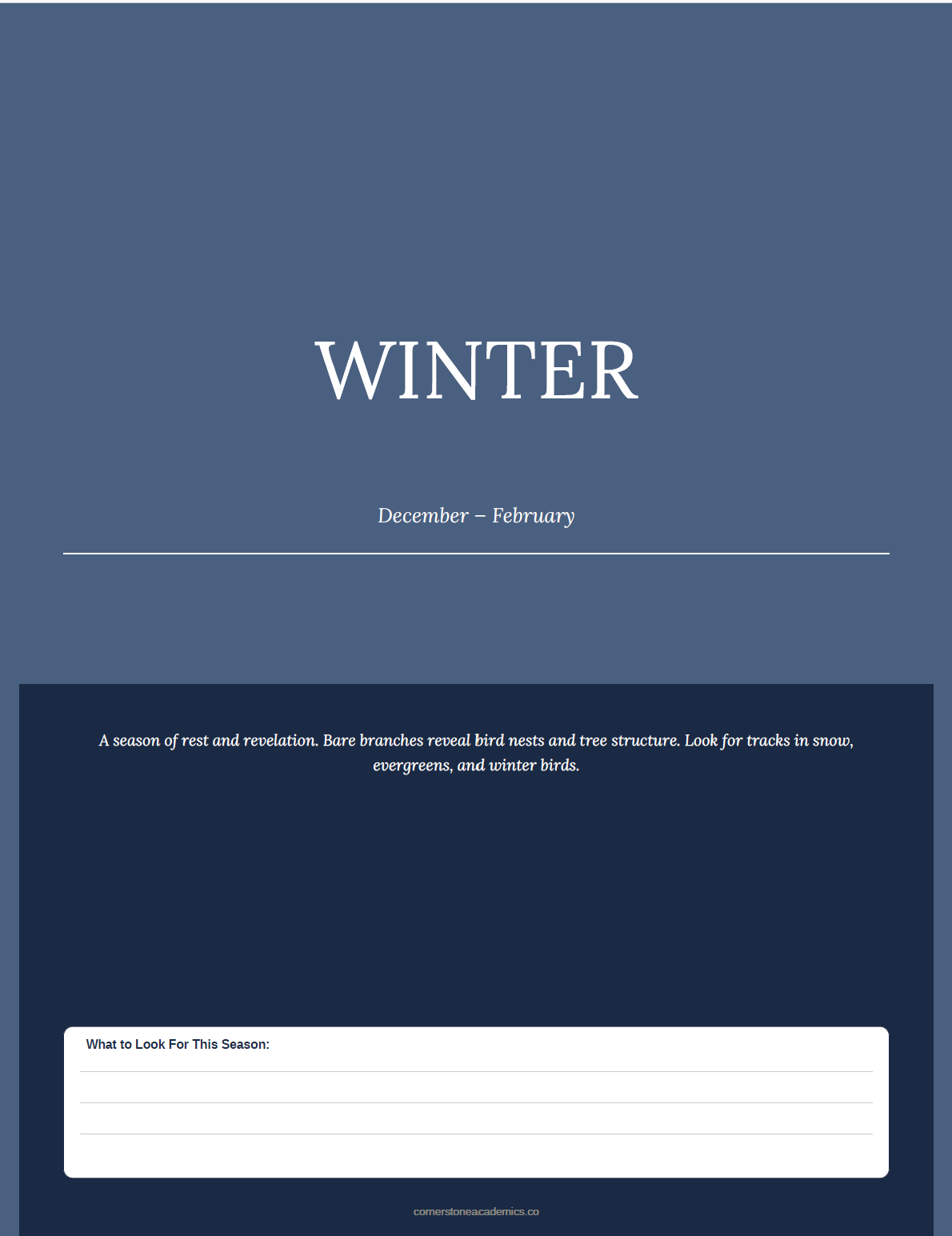 Cornerstone Academics Nature Study & Outdoor Journal – Charlotte Mason Edition
