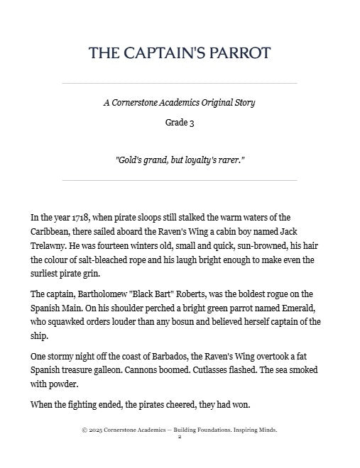 3rd Grade Classical Literature Curriculum