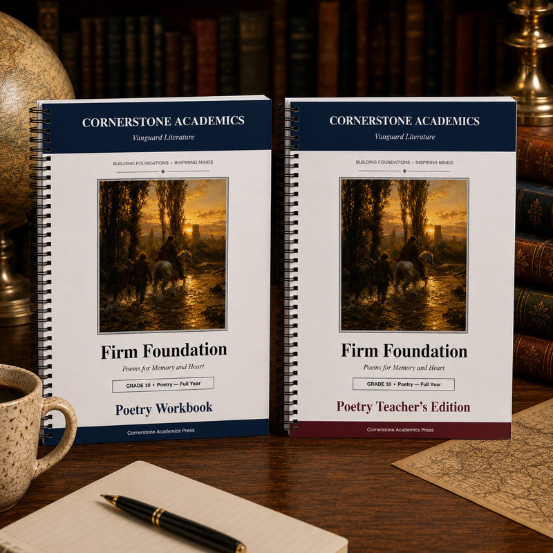 Front cover of Grade 10 Literature Poetry Companion Set, a Grade 10 homeschool curriculum from Cornerstone Academics