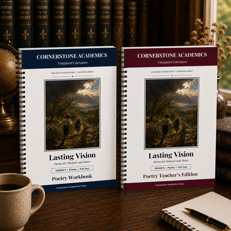 Front cover of Grade 9 Literature Poetry Companion Set, a Grade 9 homeschool curriculum from Cornerstone Academics