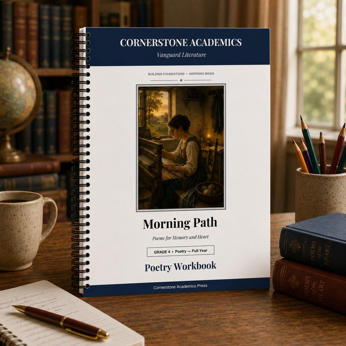 Front cover of Grade 4 Literature Poetry Companion Student Workbook, a Grade 4 homeschool curriculum