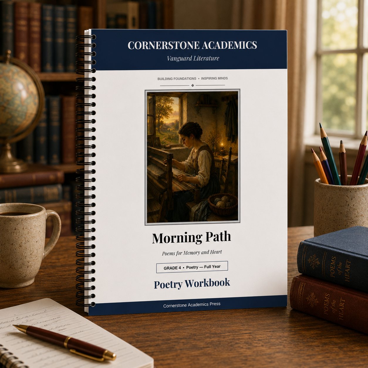 Front cover of Grade 4 Literature Poetry Companion Student Workbook, a Grade 4 homeschool curriculum