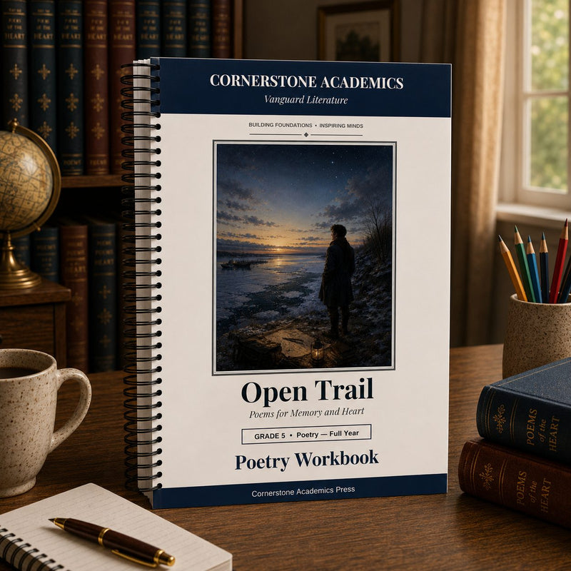 Front cover of Grade 5 Literature Poetry Companion Student Workbook, a Grade 5 homeschool curriculum