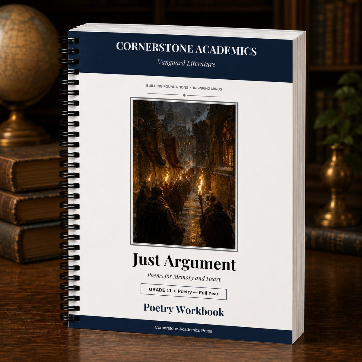 Front cover of Grade 11 Literature Poetry Companion Student Workbook, a Grade 11 homeschool curriculum
