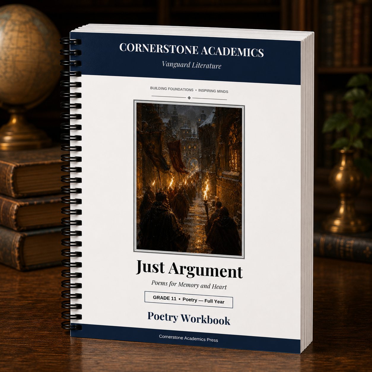Front cover of Grade 11 Literature Poetry Companion Student Workbook, a Grade 11 homeschool curriculum