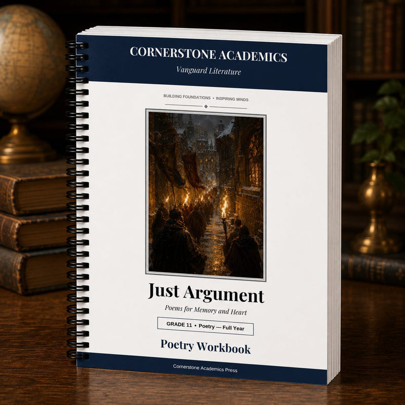 Front cover of Grade 11 Literature Poetry Companion Student Workbook, a Grade 11 homeschool curriculum