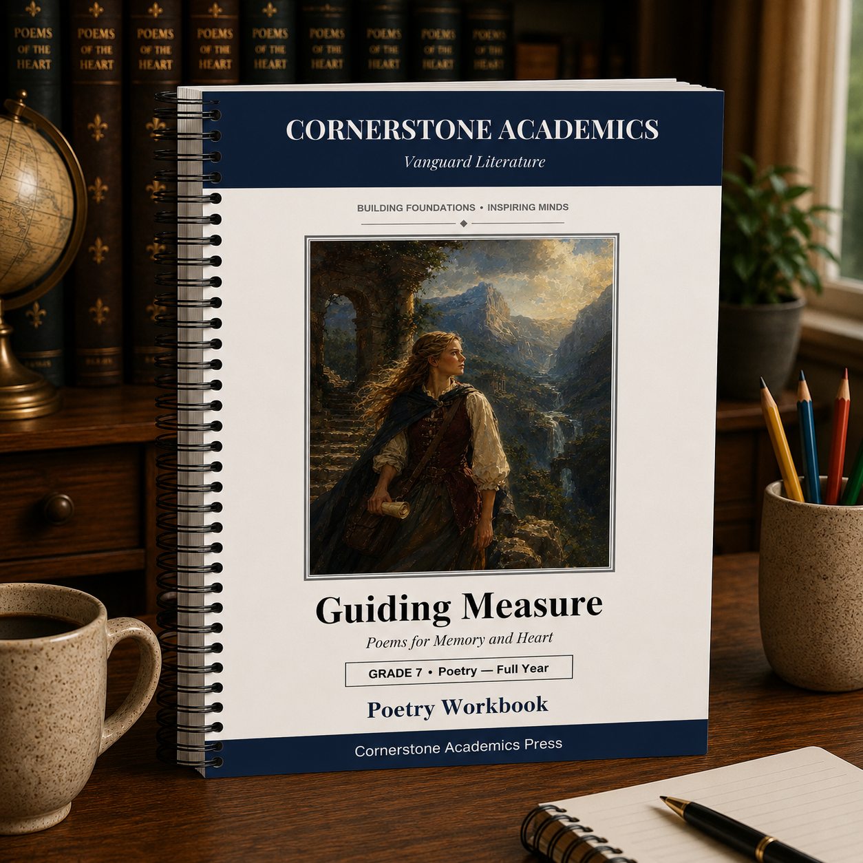Front cover of Grade 7 Literature Poetry Companion Student Workbook, a Grade 7 homeschool curriculum