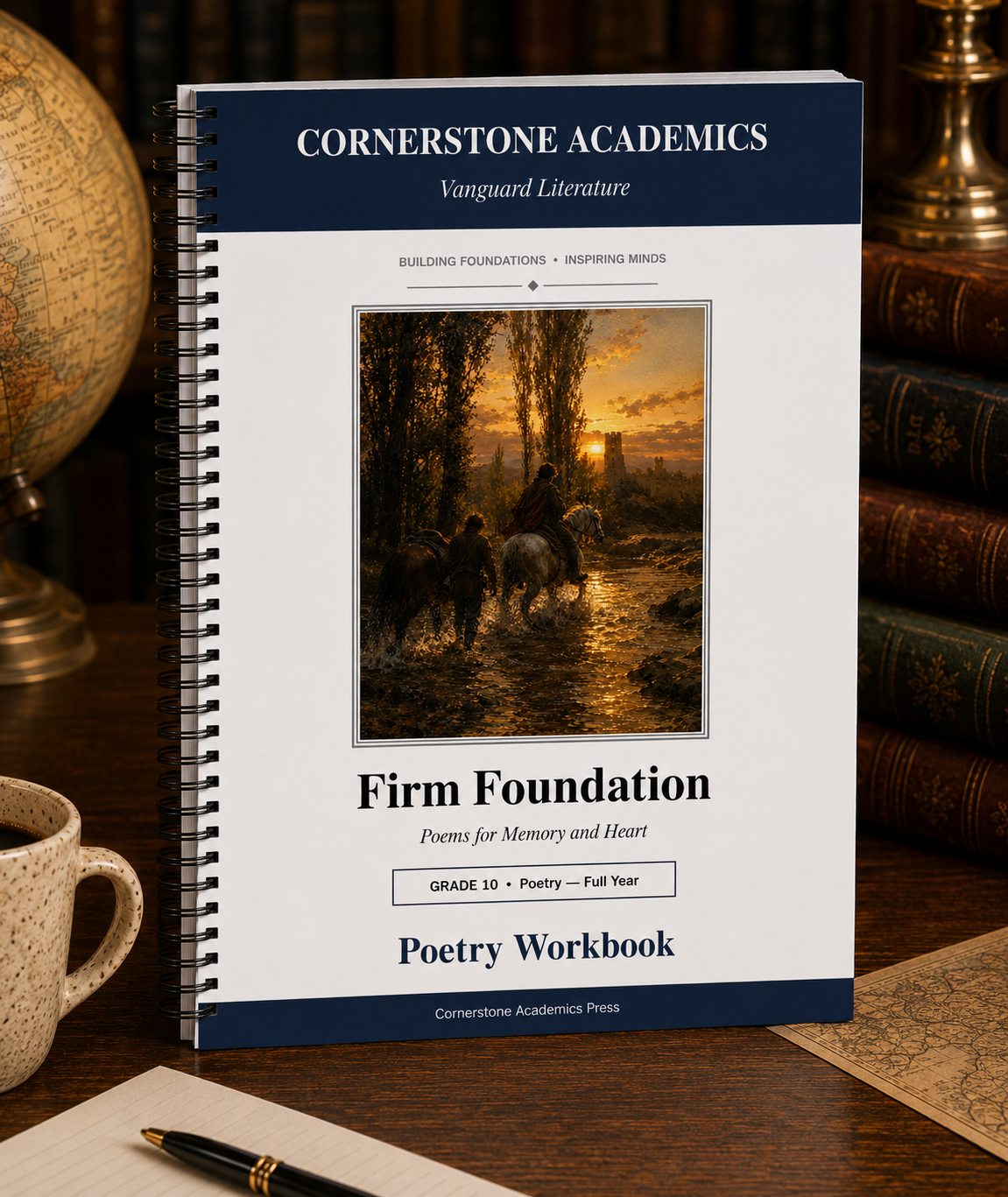 Front cover of Grade 10 Literature Poetry Companion Student Workbook, a Grade 10 homeschool curriculum
