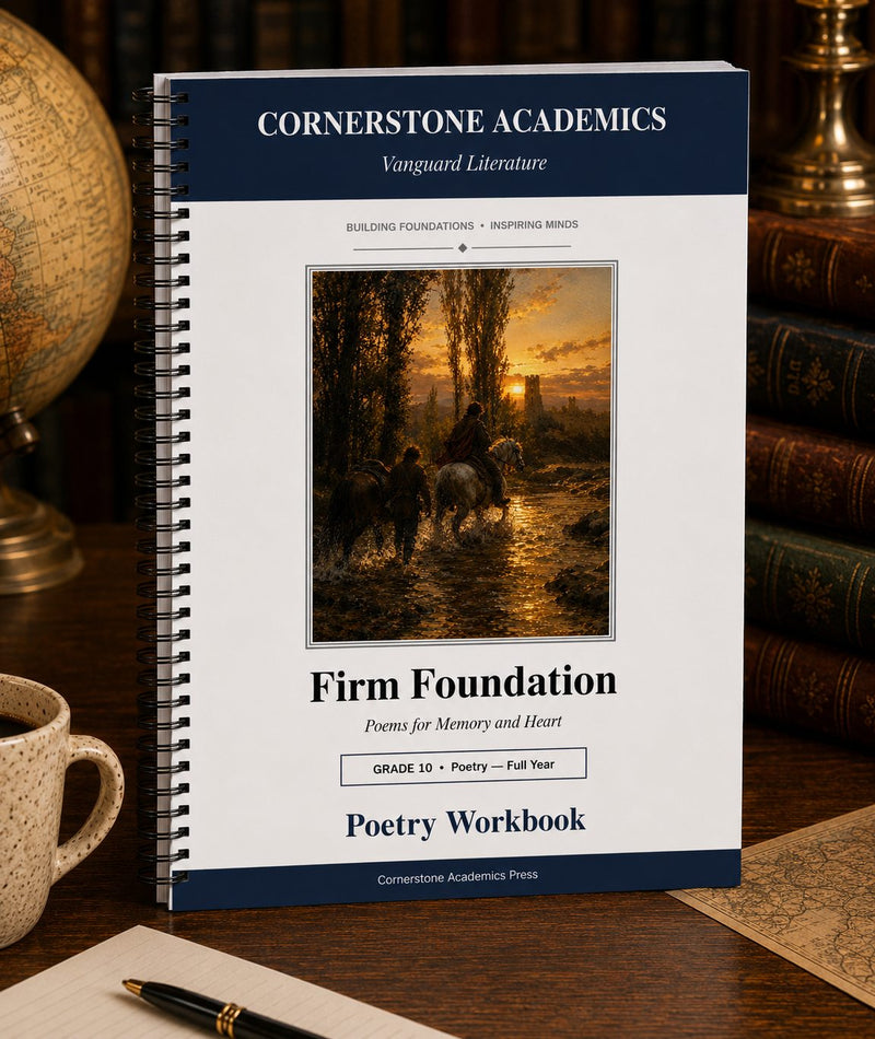 Front cover of Grade 10 Literature Poetry Companion Student Workbook, a Grade 10 homeschool curriculum