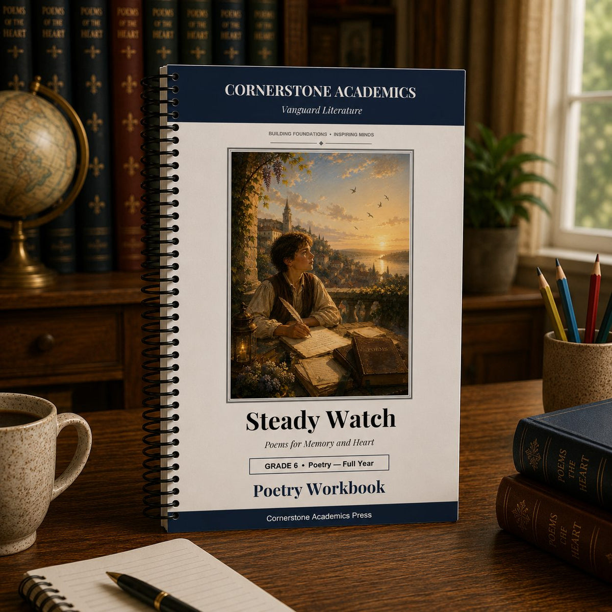 Front cover of Grade 6 Literature Poetry Companion Student Workbook, a Grade 6 homeschool curriculum