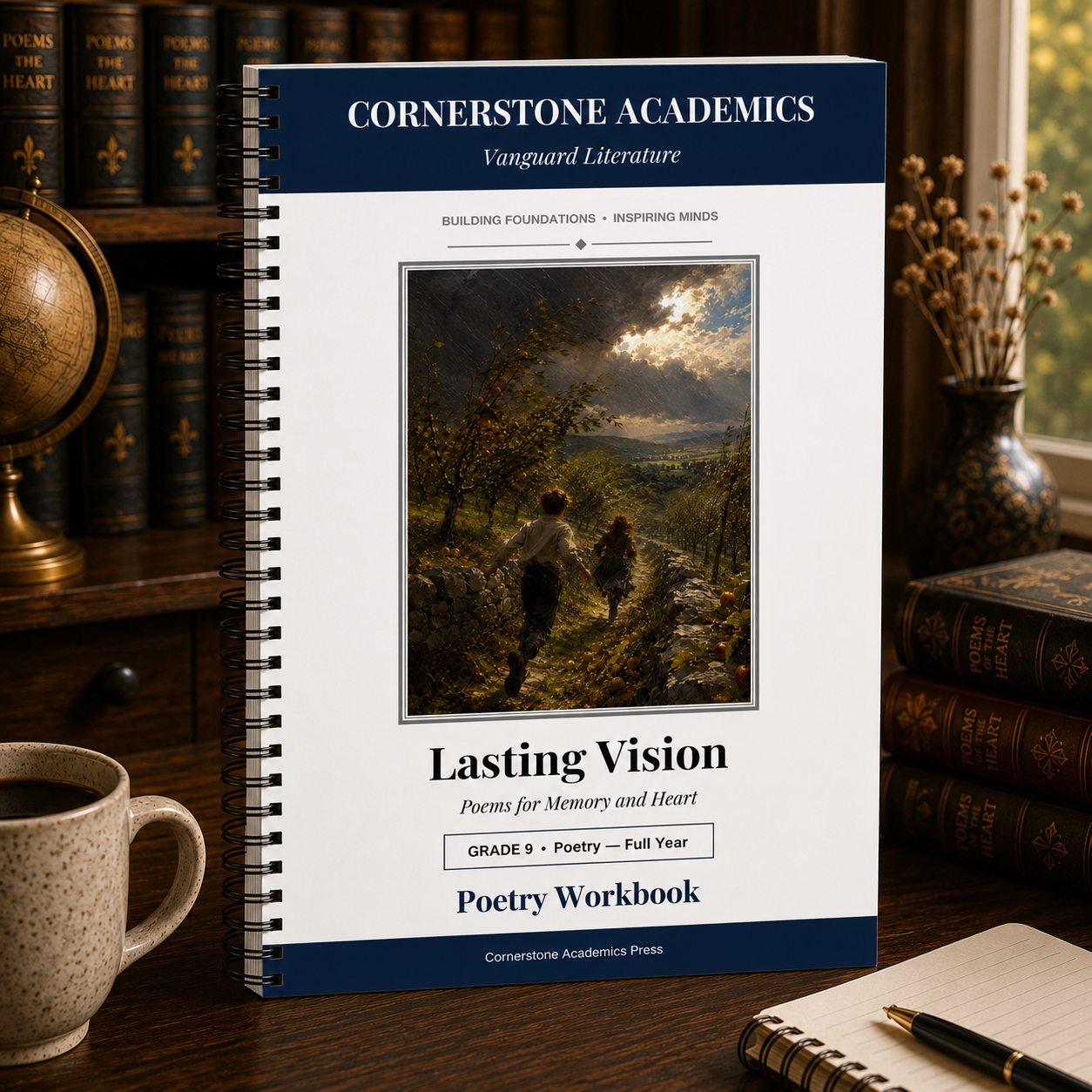 Front cover of Grade 9 Literature Poetry Companion Student Workbook, a Grade 9 homeschool curriculum