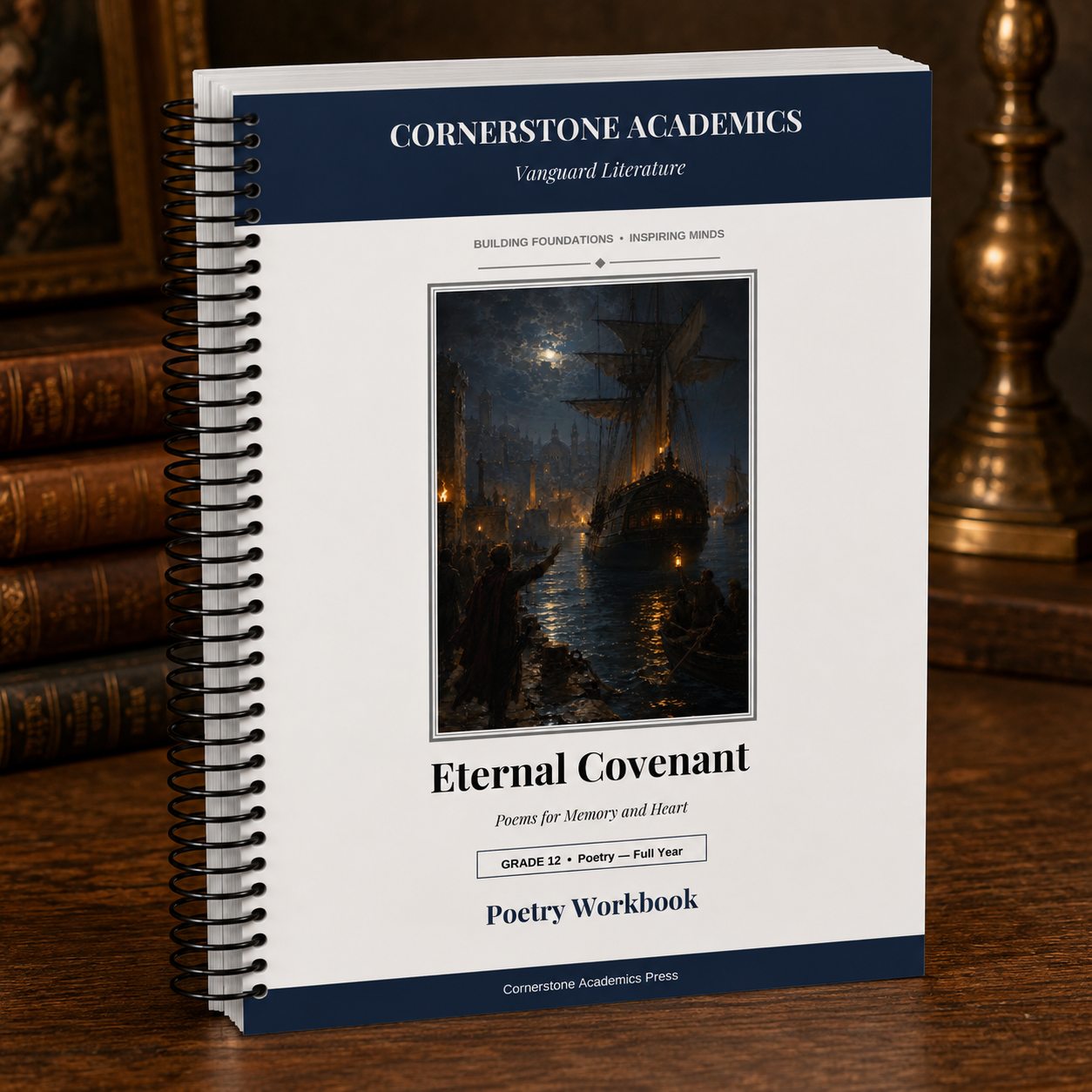 Front cover of Grade 12 Literature Poetry Companion Student Workbook, a Grade 12 homeschool curriculum