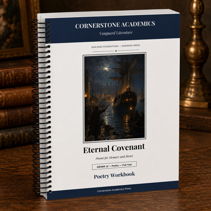 Front cover of Grade 12 Literature Poetry Companion Student Workbook, a Grade 12 homeschool curriculum