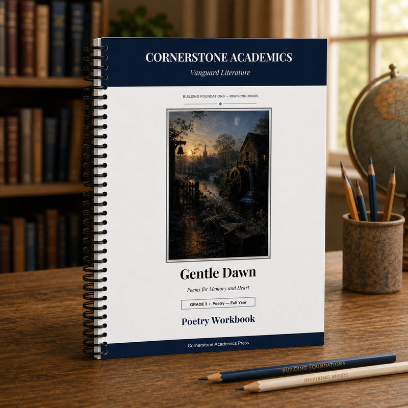 Front cover of Grade 3 Literature Poetry Companion Student Workbook, a Grade 3 homeschool curriculum