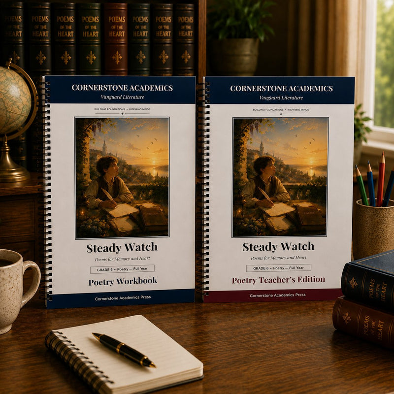 Front cover of Grade 6 Literature Poetry Companion Set, a Grade 6 homeschool curriculum from Cornerstone Academics