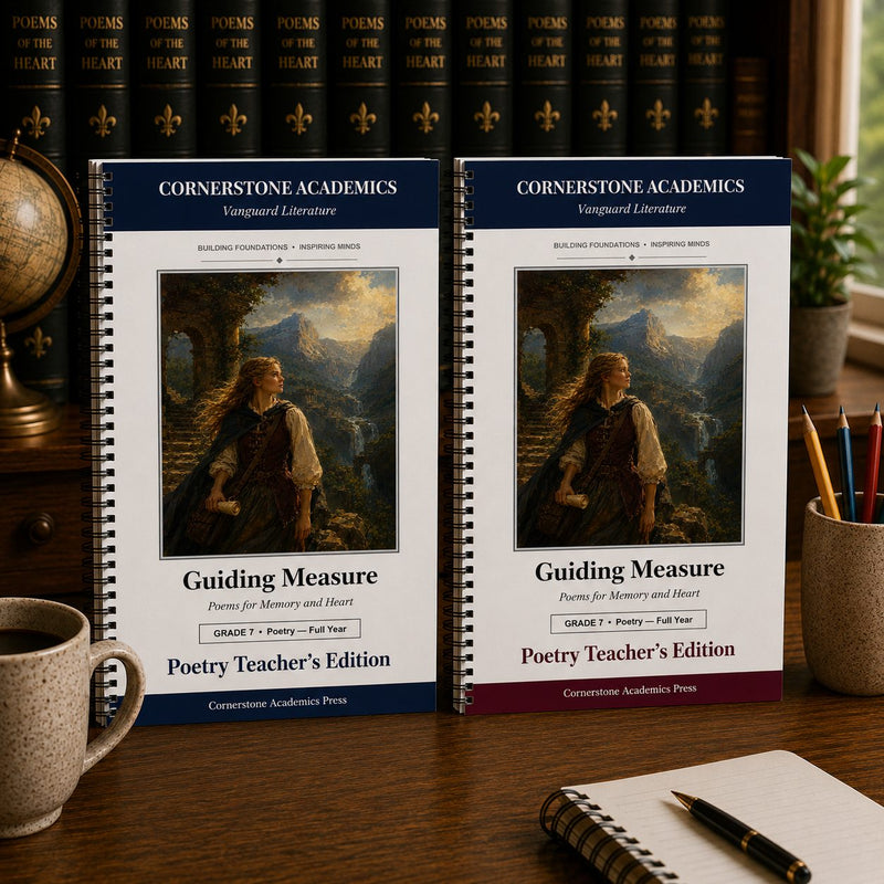Front cover of Grade 7 Literature Poetry Companion Set, a Grade 7 homeschool curriculum from Cornerstone Academics