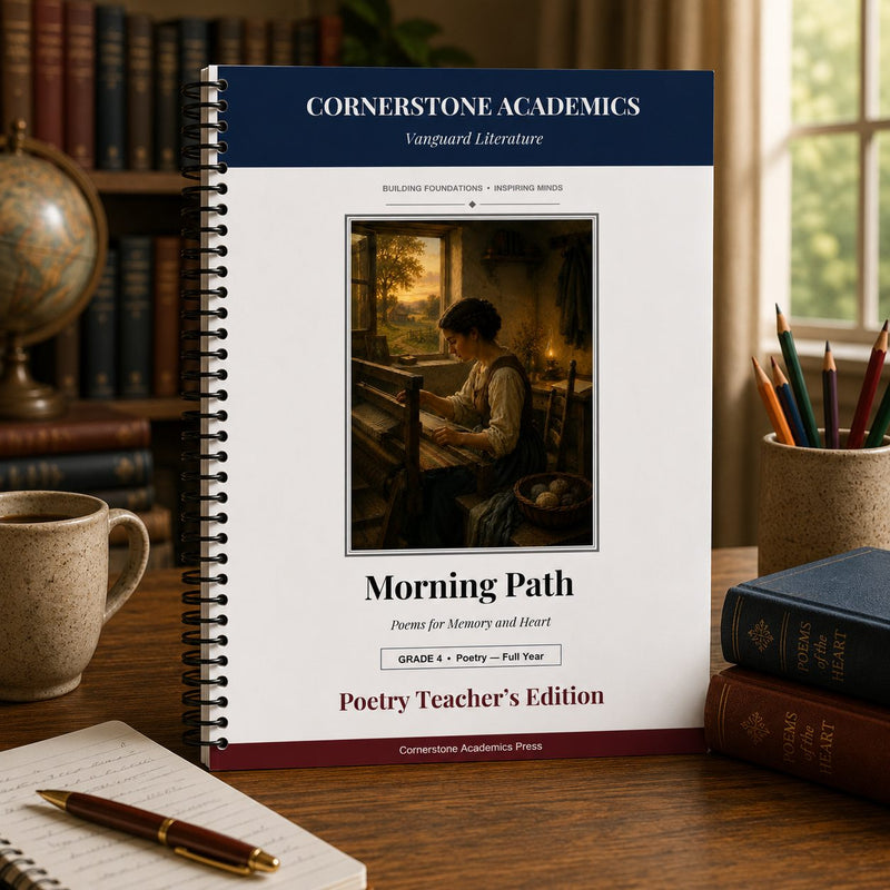 Front cover of Grade 4 Literature Poetry Companion Teacher's Edition, a Grade 4 homeschool curriculum