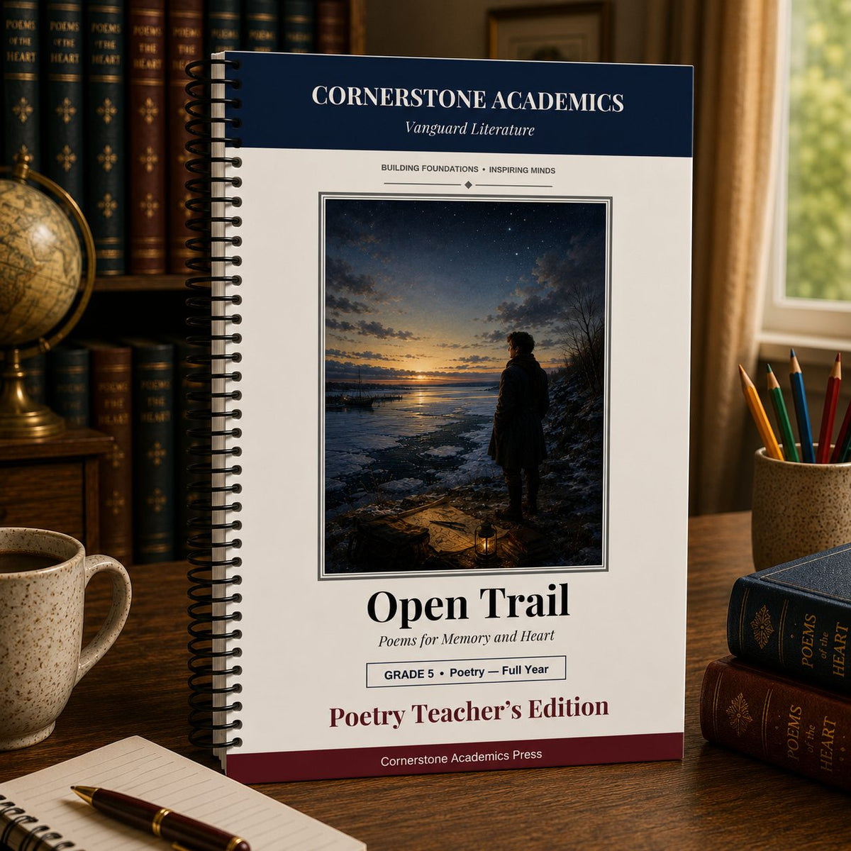 Front cover of Grade 5 Literature Poetry Companion Teacher's Edition, a Grade 5 homeschool curriculum