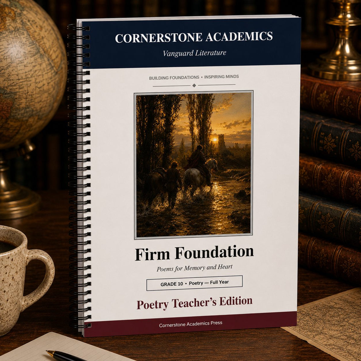 Front cover of Grade 10 Literature Poetry Companion Teacher's Edition, a Grade 10 homeschool curriculum
