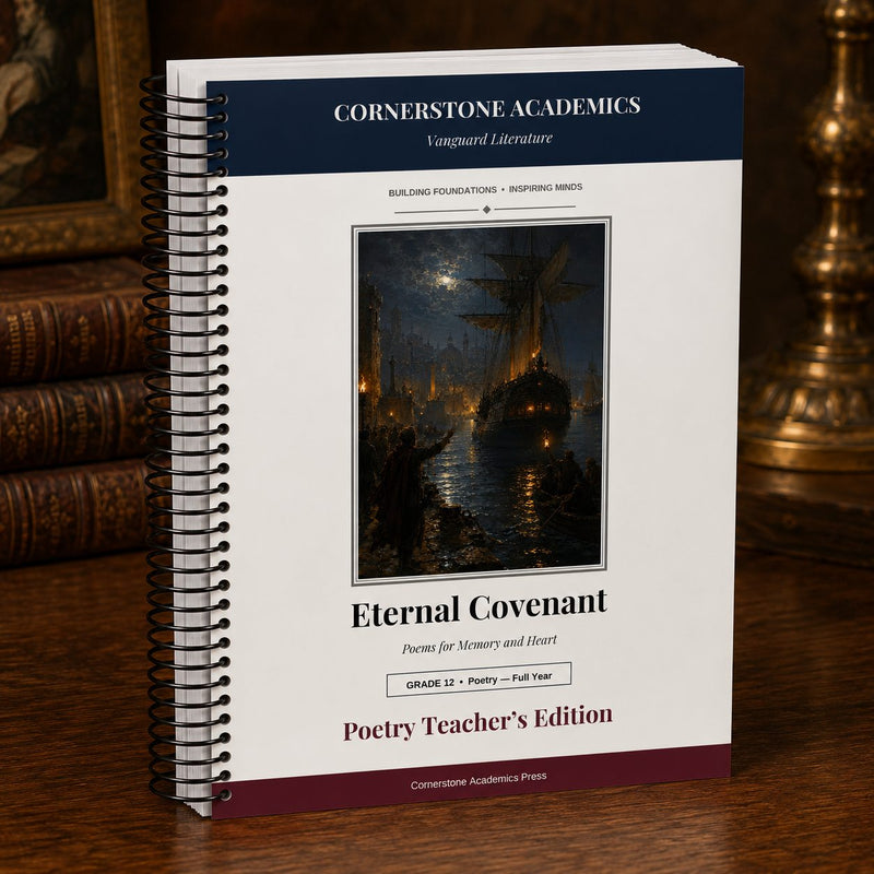 Front cover of Poetry Companion Teacher’s Edition, a Grade 12 homeschool curriculum from Cornerstone Academics