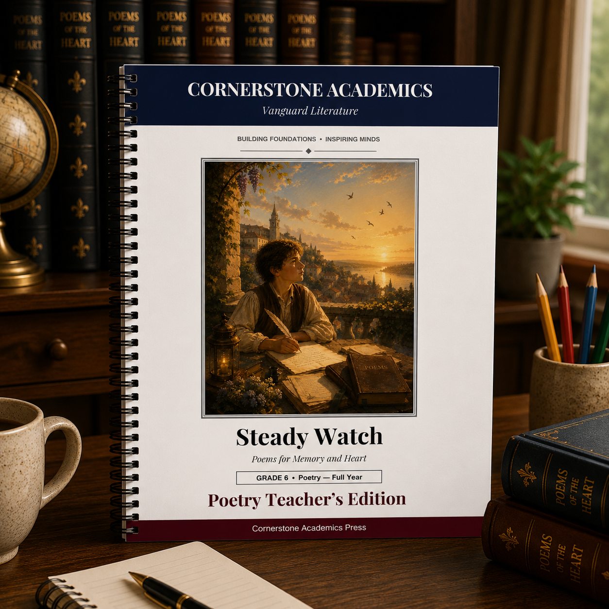 Front cover of Grade 6 Literature Poetry Companion Teacher's Edition, a Grade 6 homeschool curriculum