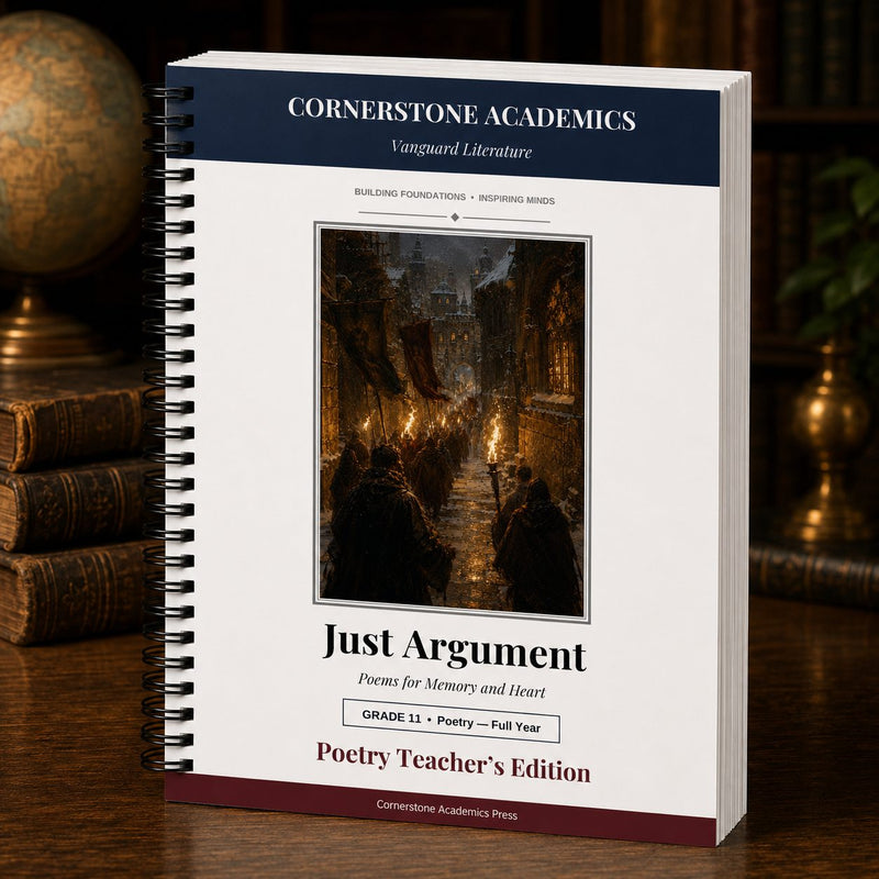 Front cover of Grade 11 Literature Poetry Companion Teacher's Edition, a Grade 11 homeschool curriculum