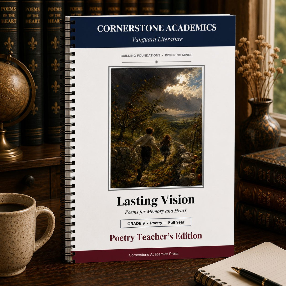 Front cover of Grade 9 Literature Poetry Companion Teacher's Edition, a Grade 9 homeschool curriculum