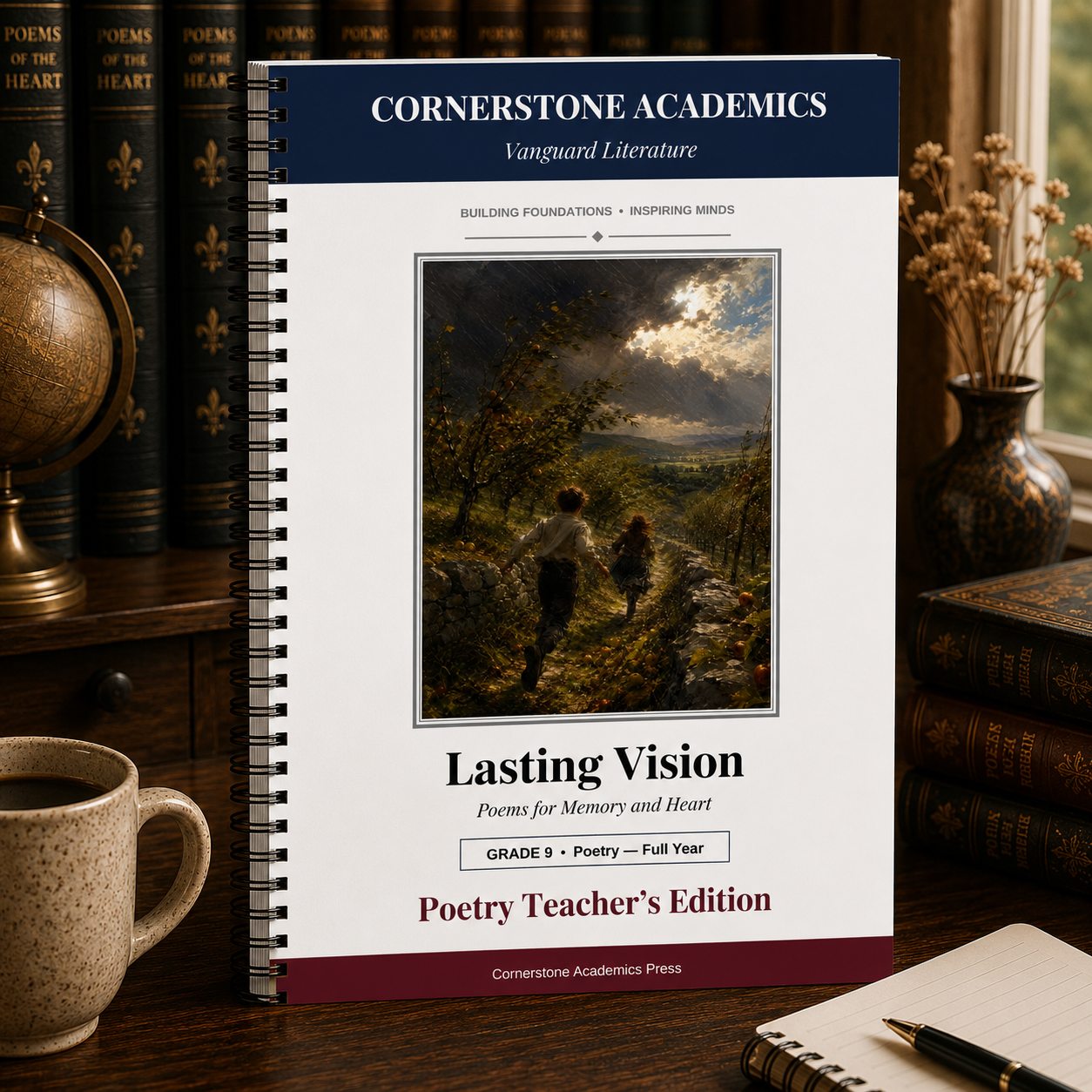 Front cover of Grade 9 Literature Poetry Companion Teacher's Edition, a Grade 9 homeschool curriculum