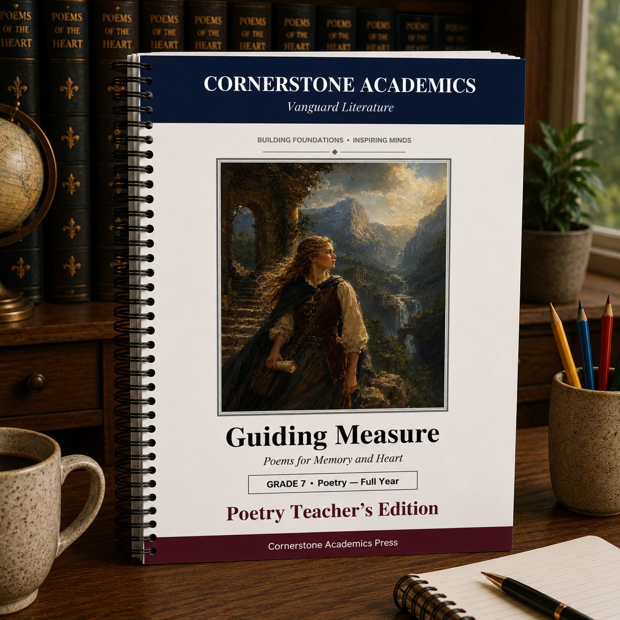 Front cover of Grade 7 Literature Poetry Companion Teacher's Edition, a Grade 7 homeschool curriculum