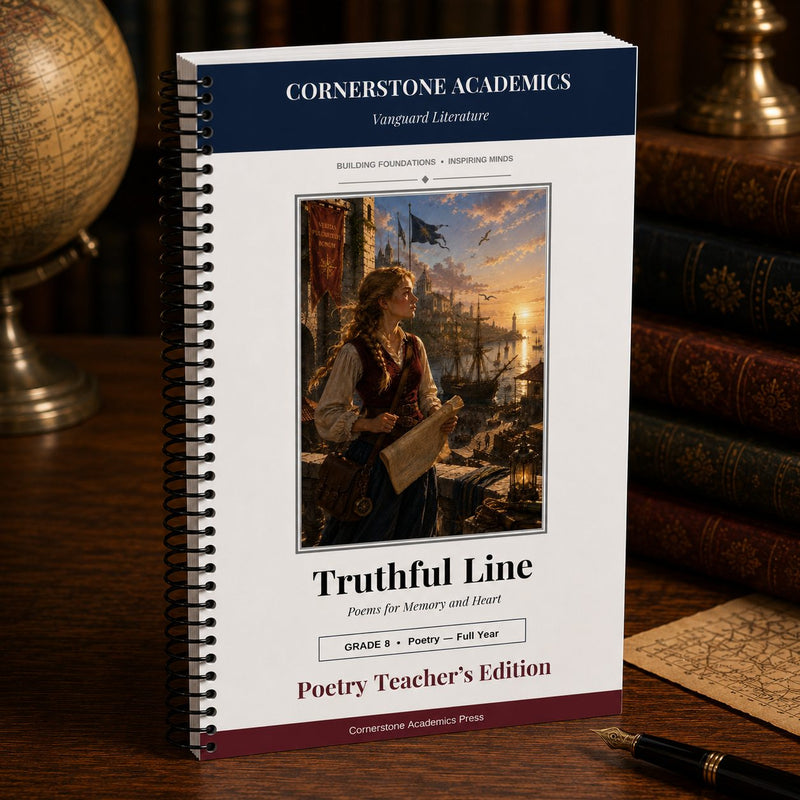 Front cover of Grade 8 Literature Poetry Companion Teacher's Edition, a Grade 8 homeschool curriculum