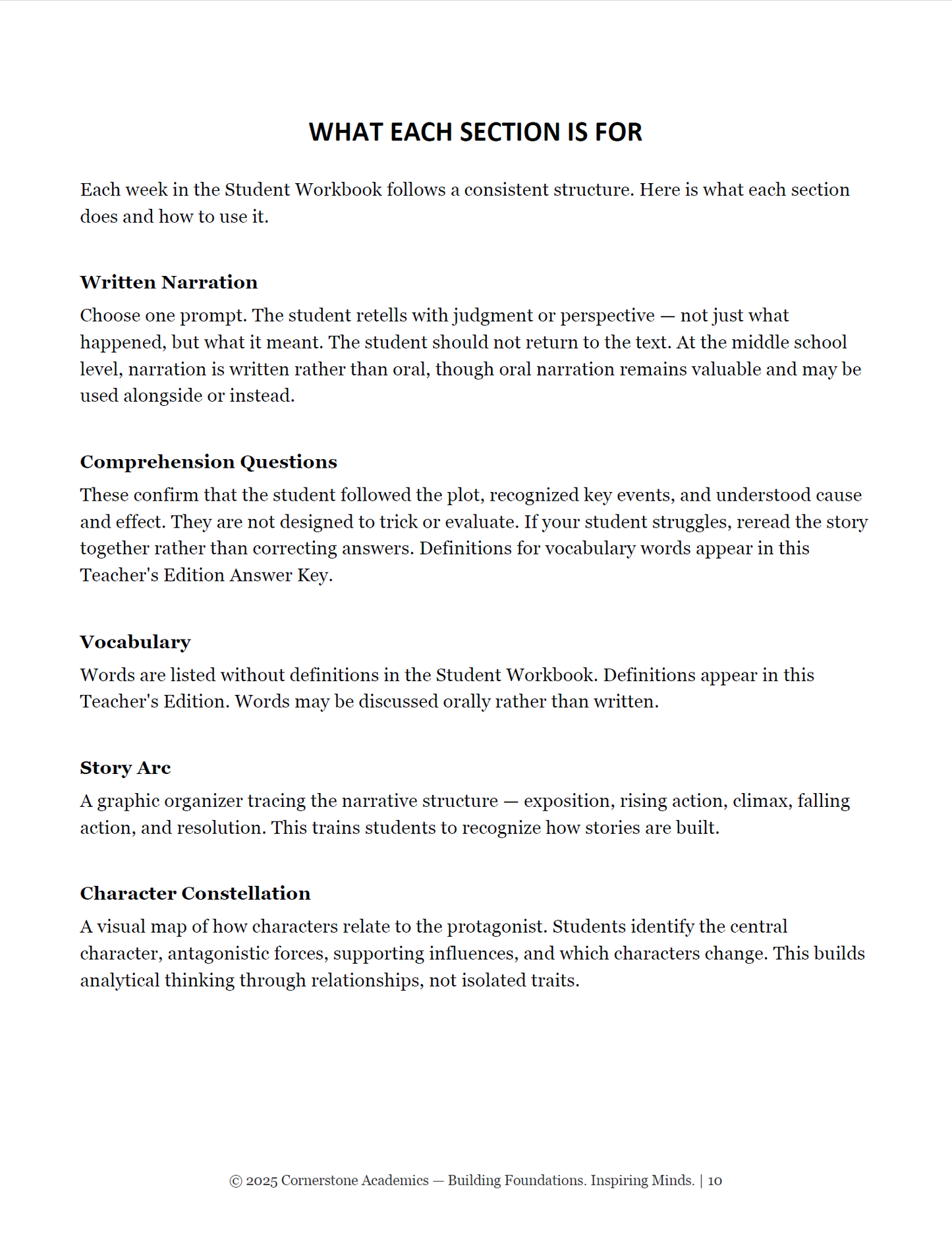 Vanguard Literature Grade 8 — Teacher's Edition Set | Cornerstone Academics