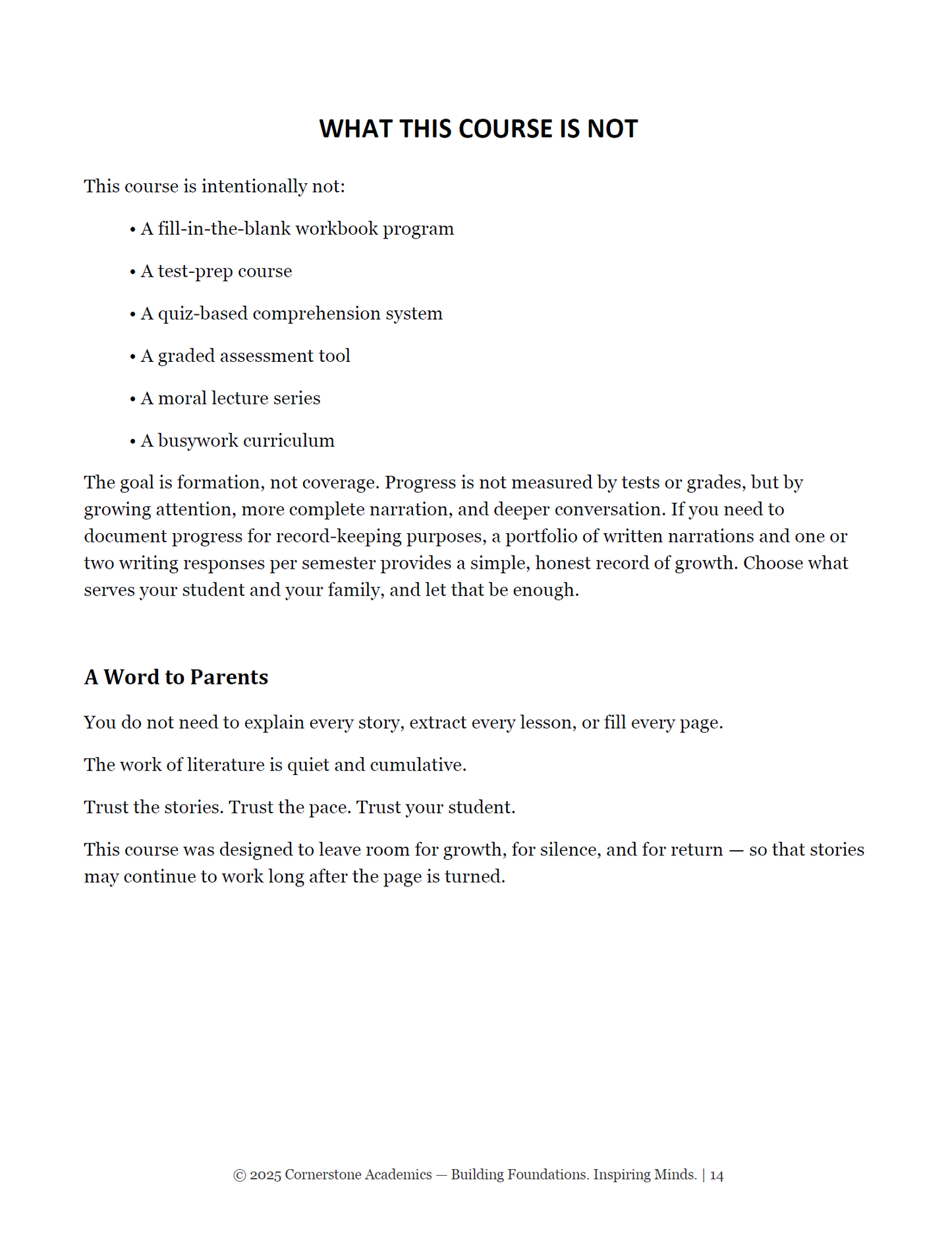 Vanguard Literature Grade 8 — Teacher's Edition Set | Cornerstone Academics
