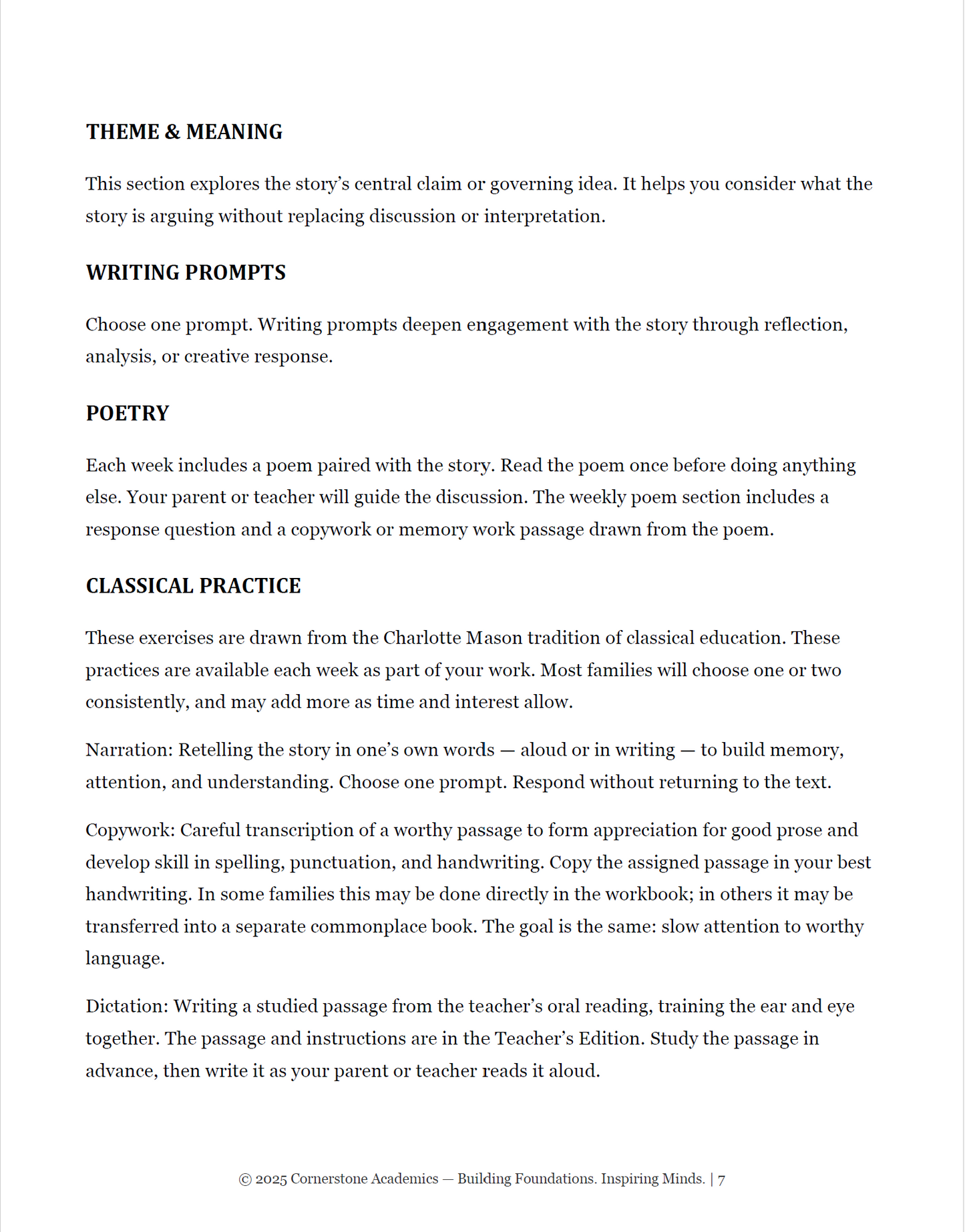 Sample page 4 from Grade 9 Literature Student Workbook Set, Grade 9 homeschool curriculum