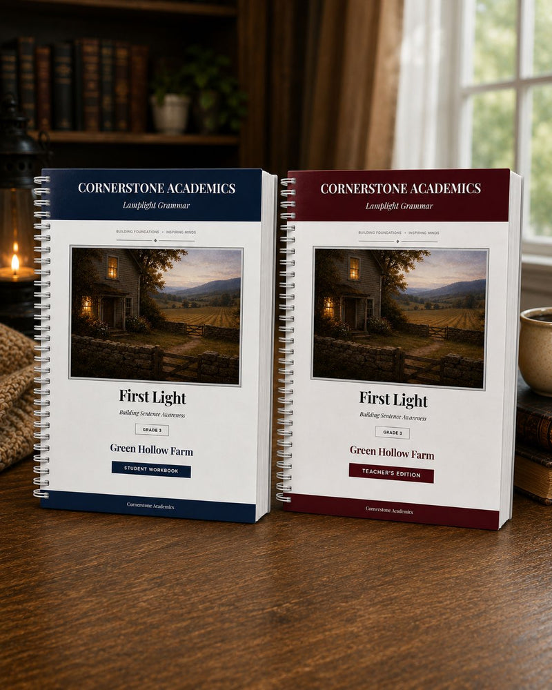 Front cover of Grade 3 Grammar, a Grade 3 grammar curriculum from Cornerstone Academics