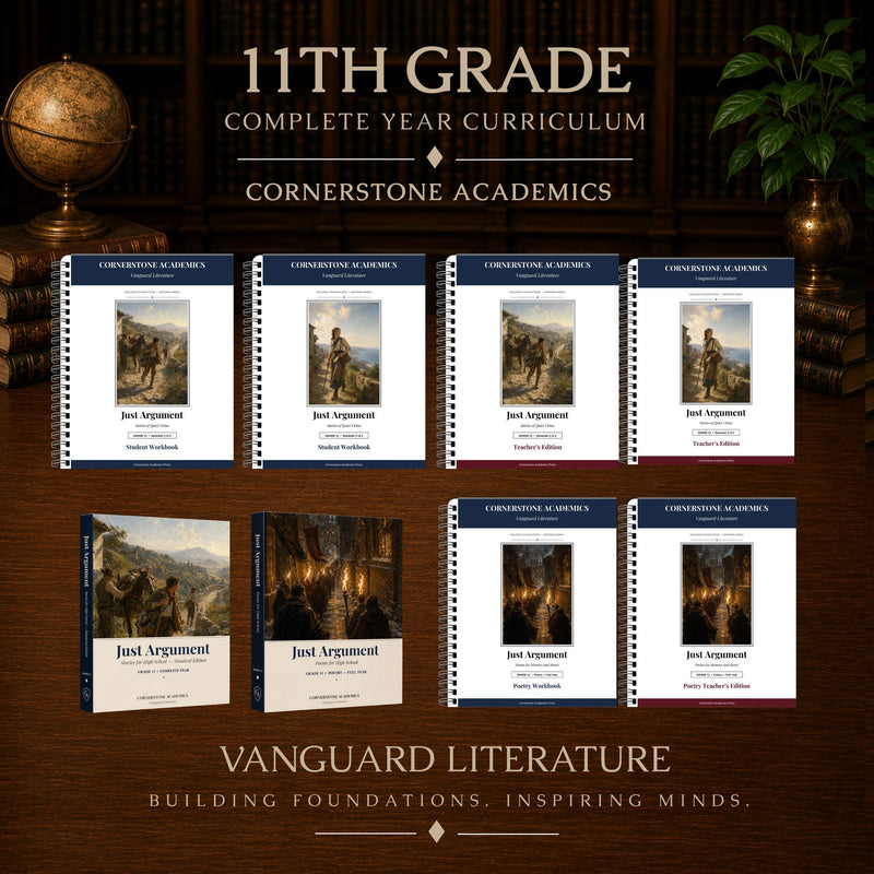 Front cover of Grade 11 Literature Curriculum Bundle, a Grade 11 homeschool curriculum from Cornerstone Academics