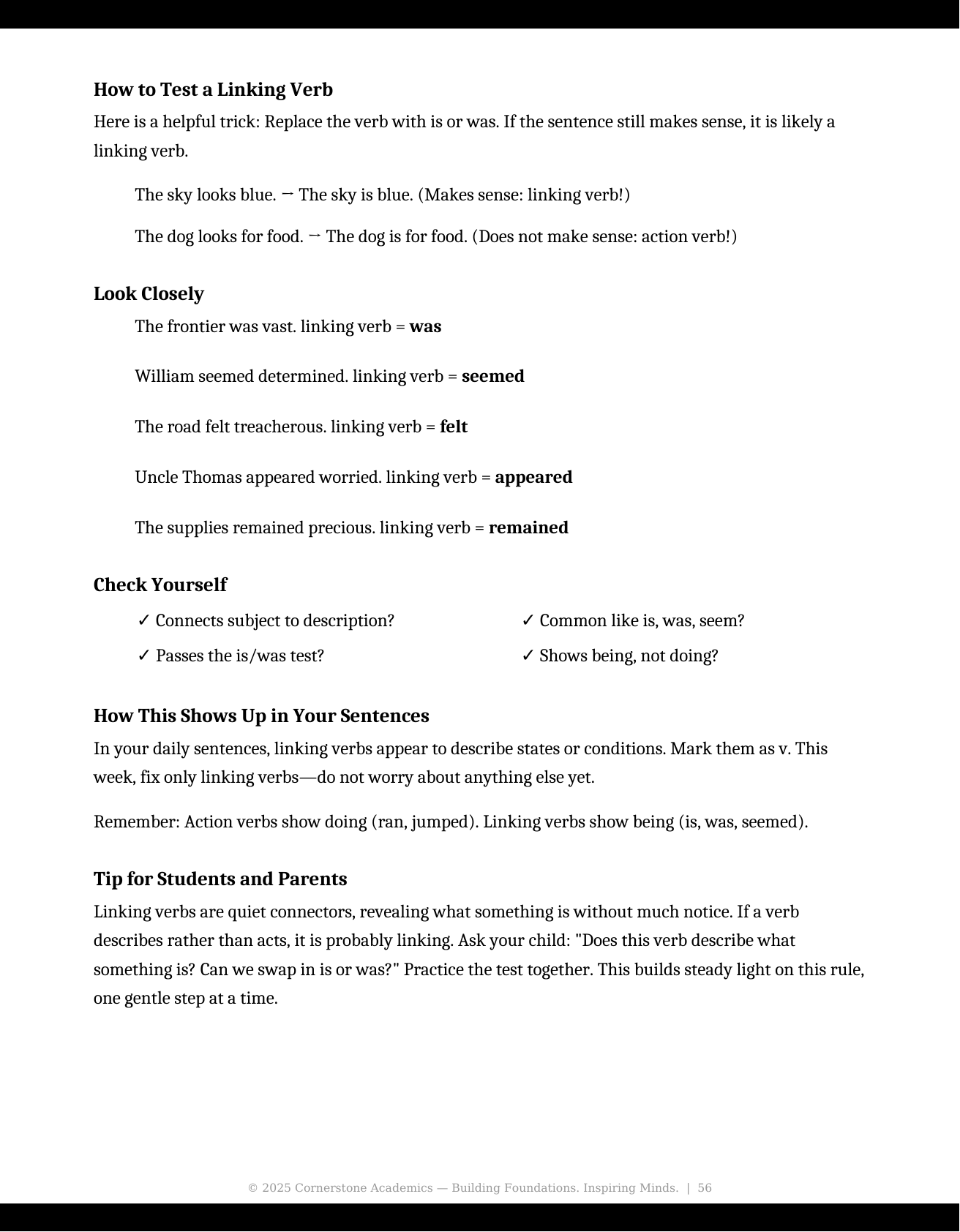 Sample page 2 from Grade 5 Grammar, Grade 5 grammar curriculum