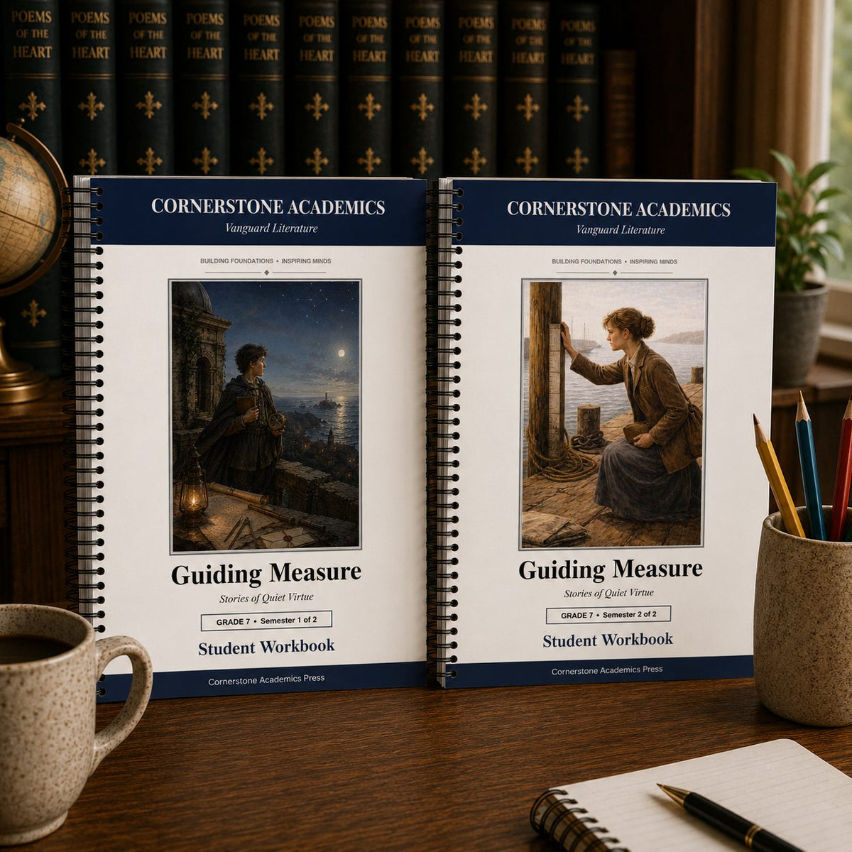 Front cover of Grade 7 Literature Student Workbook Set, a Grade 7 homeschool curriculum from Cornerstone Academics