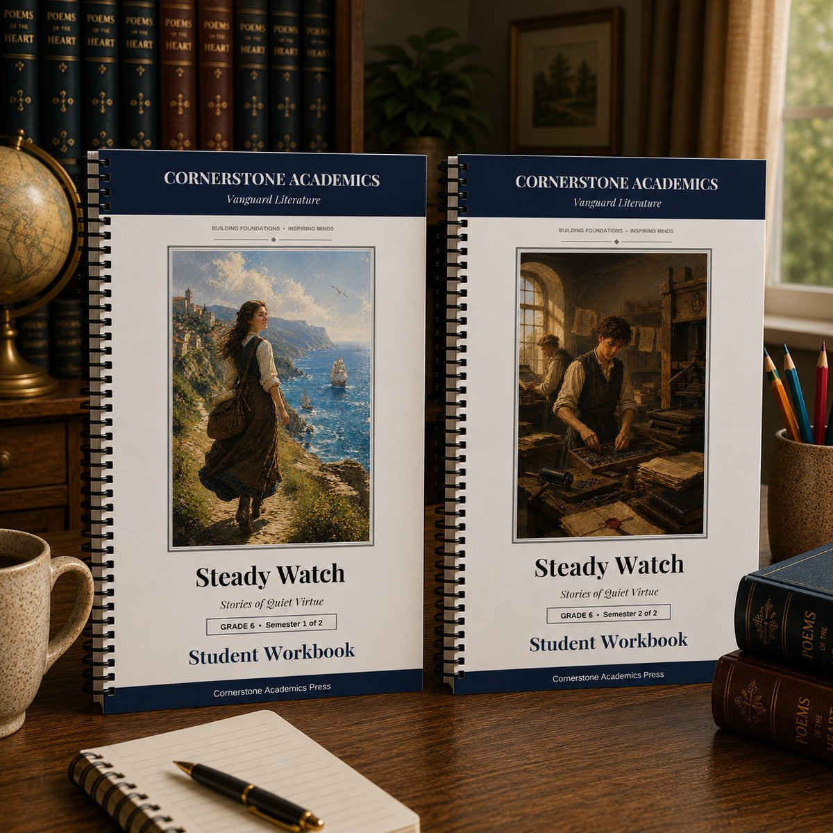 Front cover of Grade 6 Literature Student Workbook Set, a Grade 6 homeschool curriculum from Cornerstone Academics