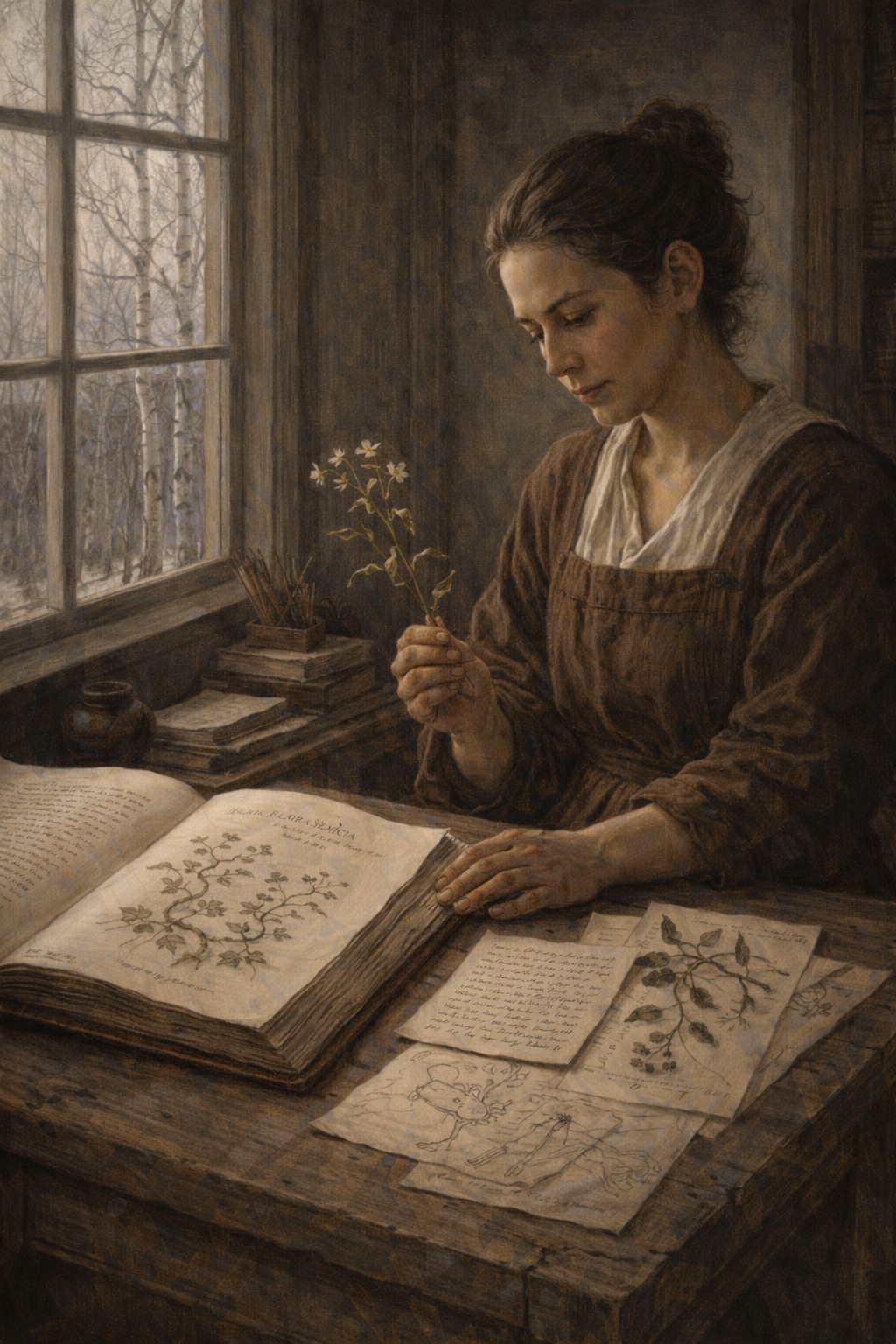 Front cover of The Botanist's Daughter, a Grade 9 literature packet from Cornerstone Academics