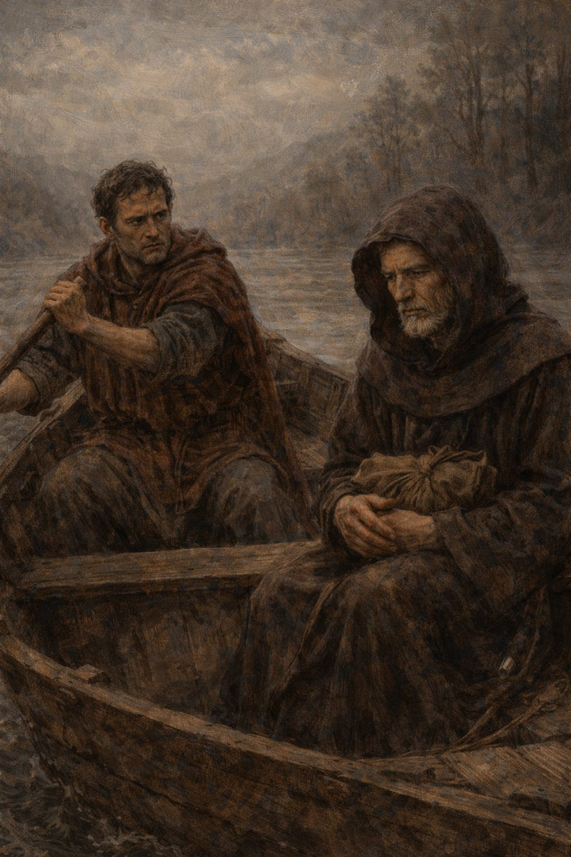 Front cover of The Ferryman, a Grade 9 literature packet from Cornerstone Academics