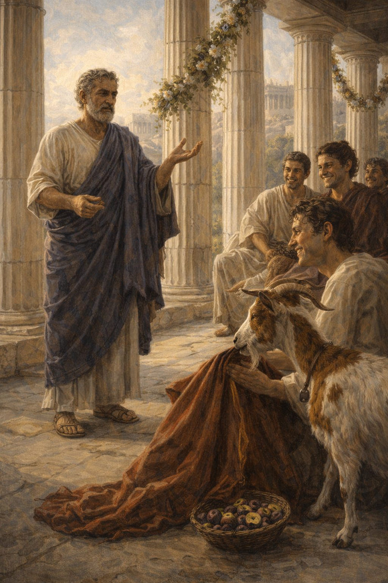Front cover of The Philosopher's Goat, a Grade 9 literature packet from Cornerstone Academics