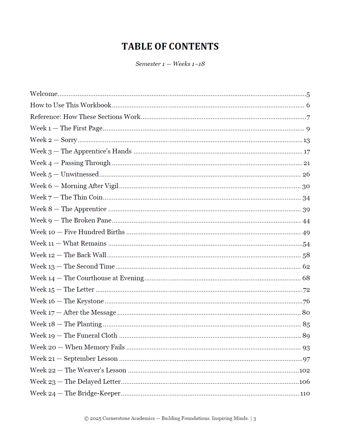 Vanguard Literature Grade 6 — Poetry Companion Student Workbook | Cornerstone Academics