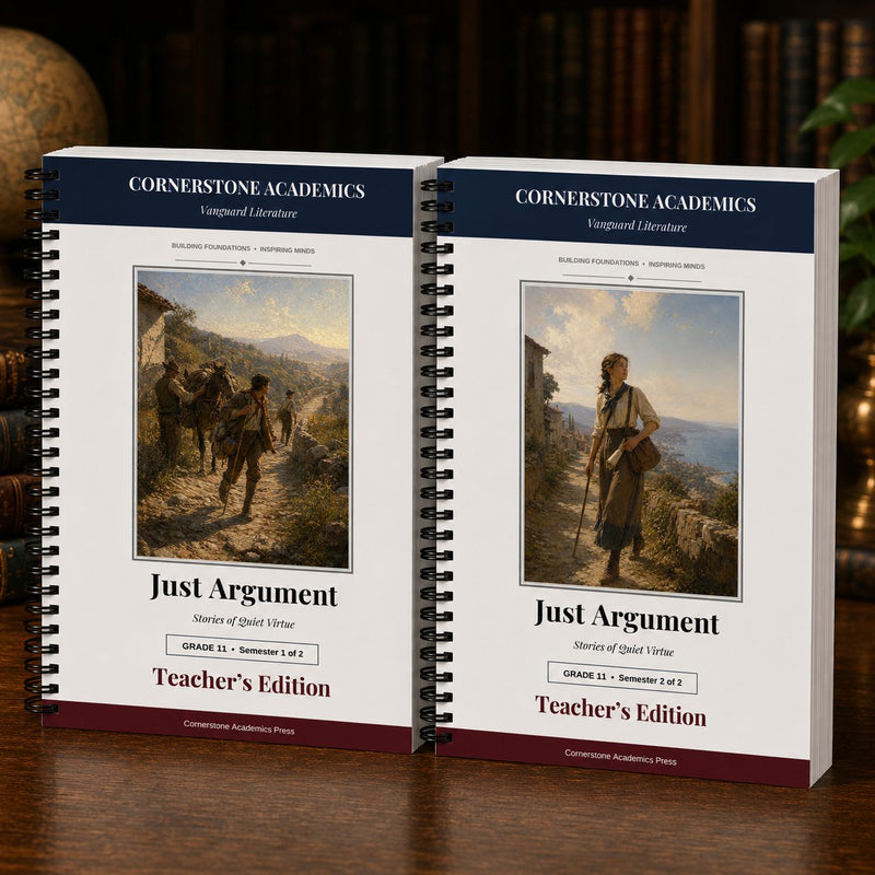 Teacher's edition page from Grade 11 Literature Teacher's Edition Set, Grade 11 homeschool curriculum